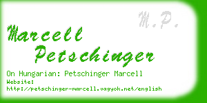 marcell petschinger business card